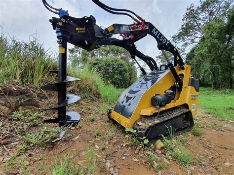 mini digger with auger hire|1 dirt auger for drill.